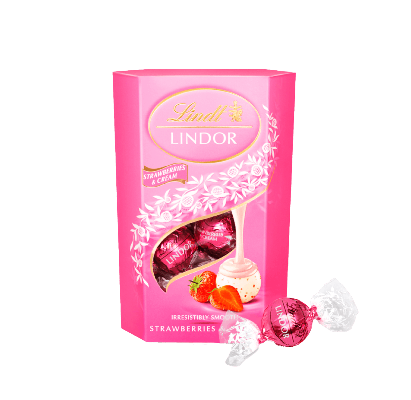 LINDOR CORNET STRAWBERRIES & CREAM 200G X 8