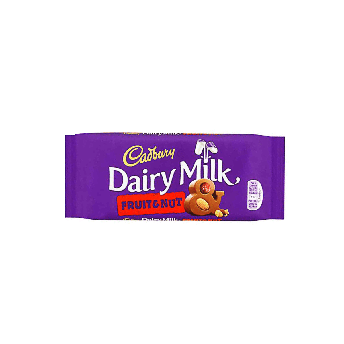 Cadbury Dairy Milk Fruit & Nut 180g X 14