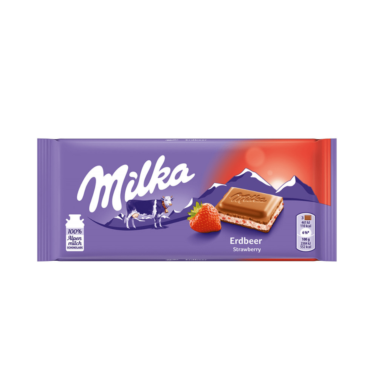 MILKA STRAWBERRY 100G x 80