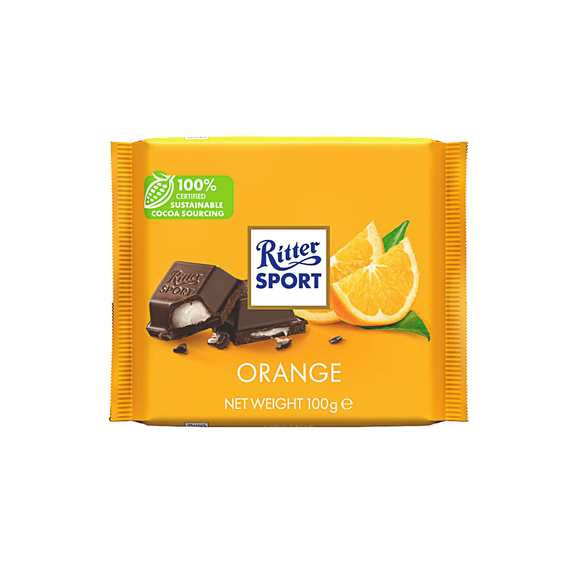 RITTER SPORT ORANGE 100G X 12