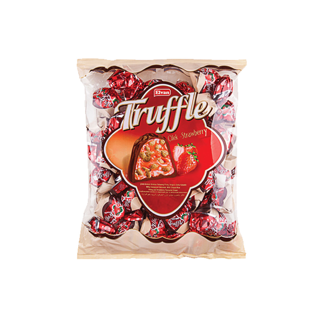 ELVAN TRUFFLE BAGS STRAWBERRY (500G X 10) & (1KG X 8)