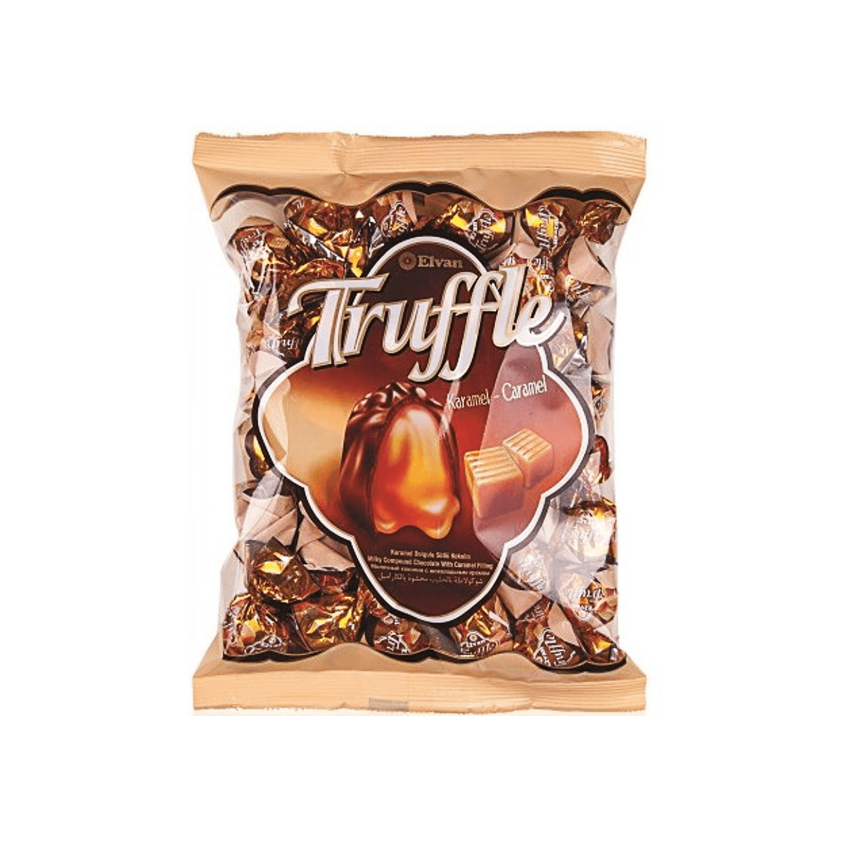 ELVAN TRUFFLE BAGS CARAMEL 500G X 10