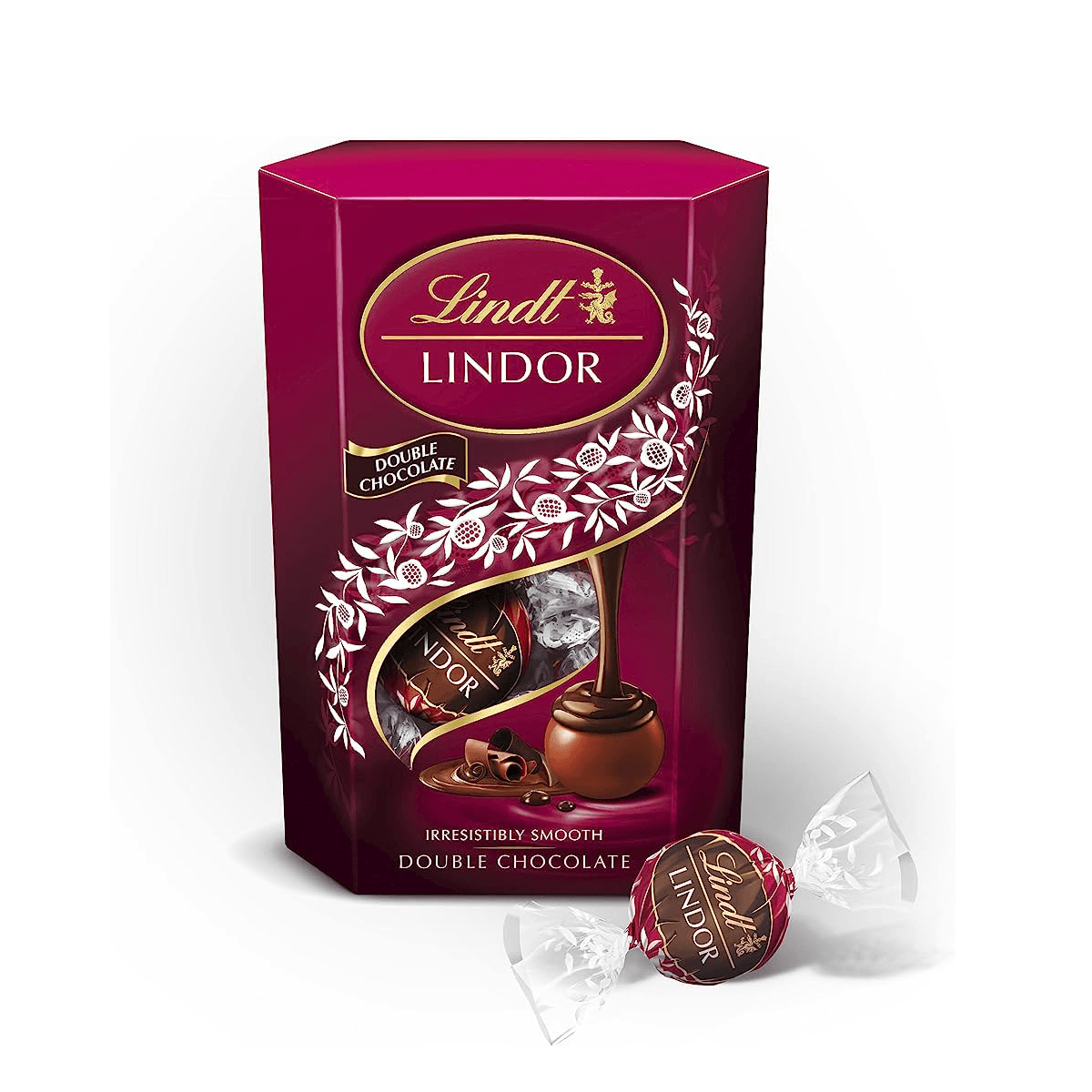 LINDT LINDOR DOUBLE CHOCOLATE 200G X 12