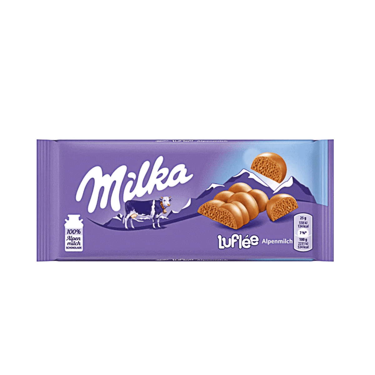 MILKA LUFLEE ALPINE MILK 100G x 13